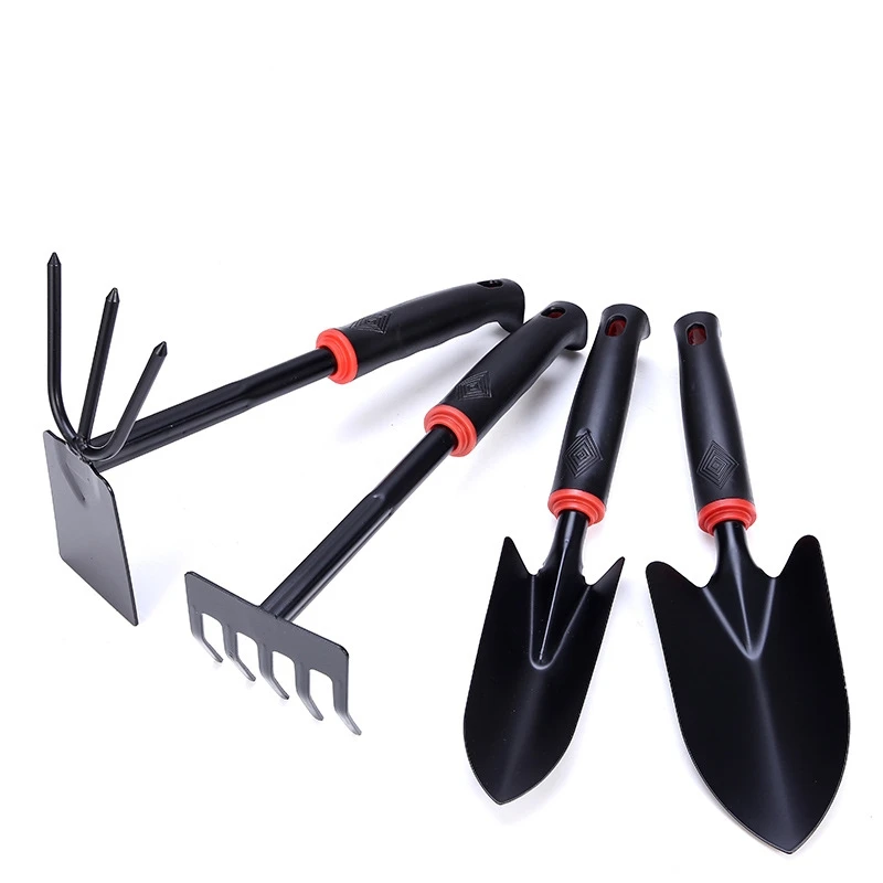 Mini Garden Tool Hand Planting Tools Shovel Rake Sickle Double Head Hoe Small Shovel Rake Spade Wood Handle Planting Tools