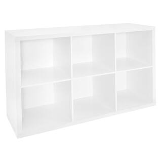 ClosetMaid 44 in. H x 30 in. W x 14 in. D White Wood Look 6-Cube Storage Organizer 1109