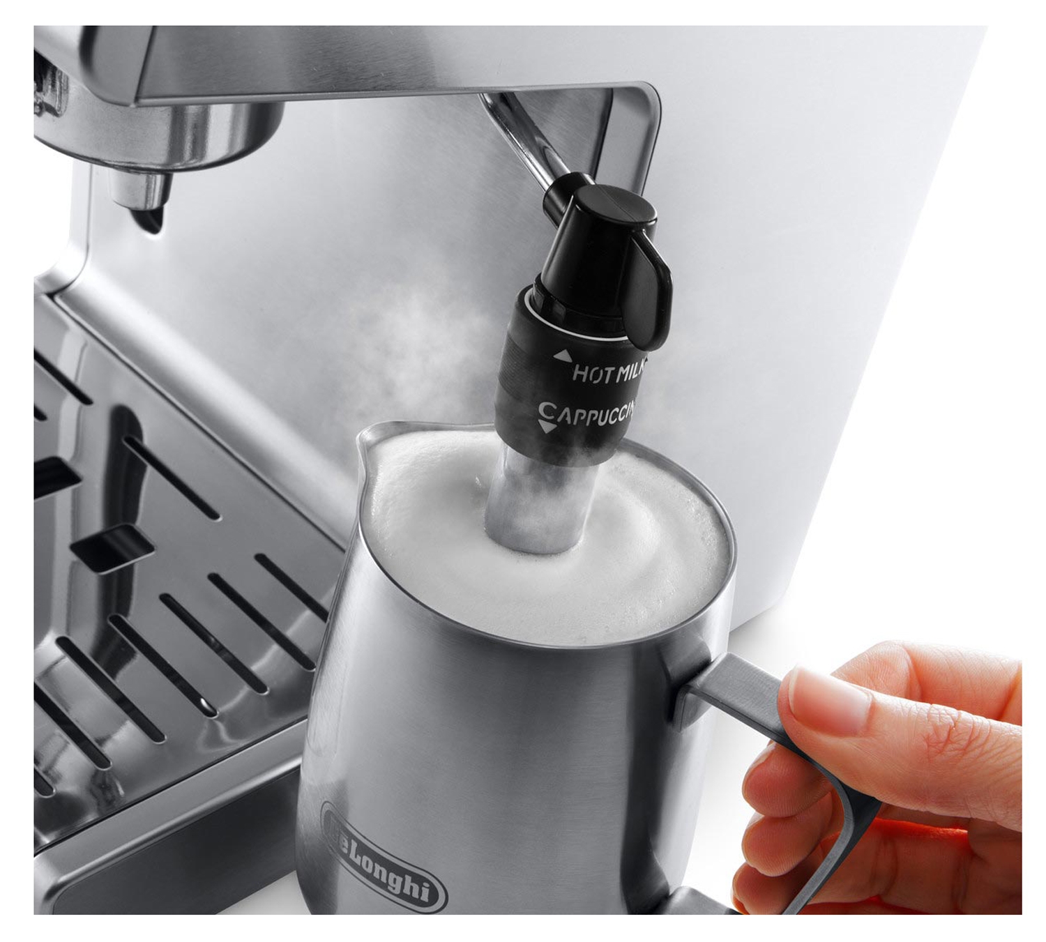 DeLonghi Manual Stainless Steel Espresso/Cappuccino Machine