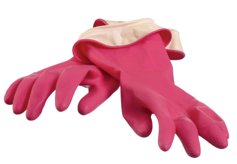 CLN GLOVE LTX L PNK