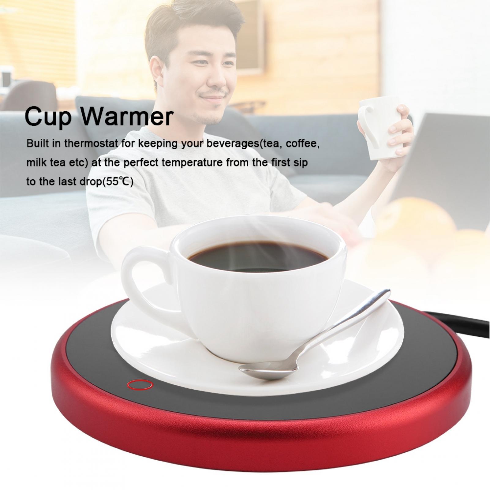 Mgaxyff Heating Coffee Mug，Coffee Cup Warmer，Coffee Warmer，Electric Cup Warmer Pad Desktop Tea