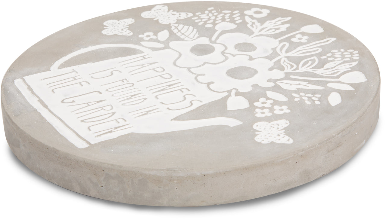 Pavilion - Happiness - 7" Cement Stepping Stone