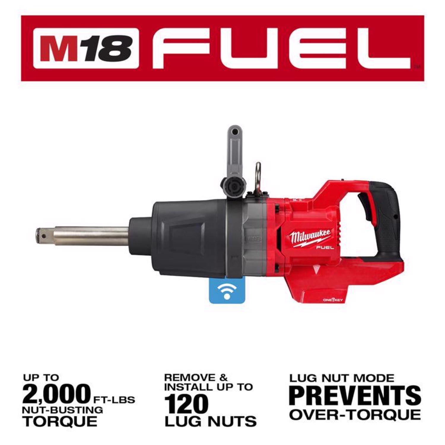 MW M18 Fuel 18 V 1 in. Cordless Brushless High Torque Impact Wrench Tool Only