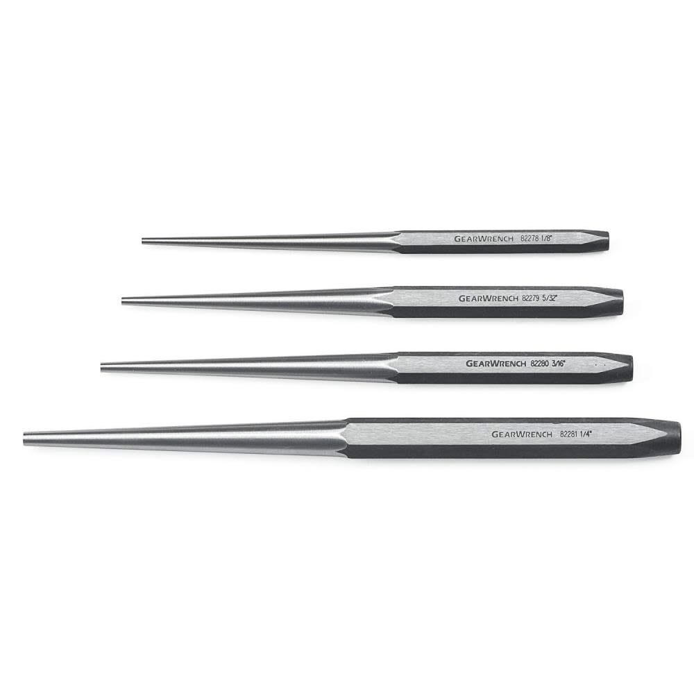 GEARWRENCH 4 Pc Long Taper Punch Set 82307 from GEARWRENCH