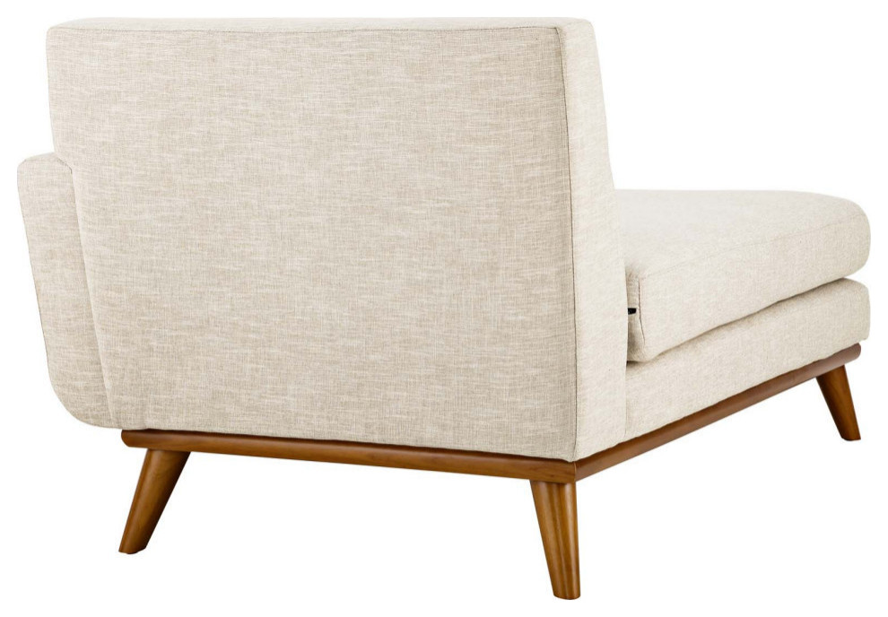 Gianni Beige Right Facing Upholstered Fabric Chaise   Modern   Indoor Chaise Lounge Chairs   by Rustic Home Furniture Deco  Houzz