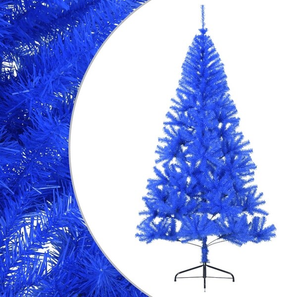 vidaXL Christmas Tree Decoration Artificial HalfCircle Tree with Stand PVC