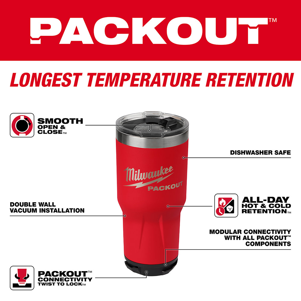 Milwaukee PACKOUT Tumbler 30oz Bundle 6pk