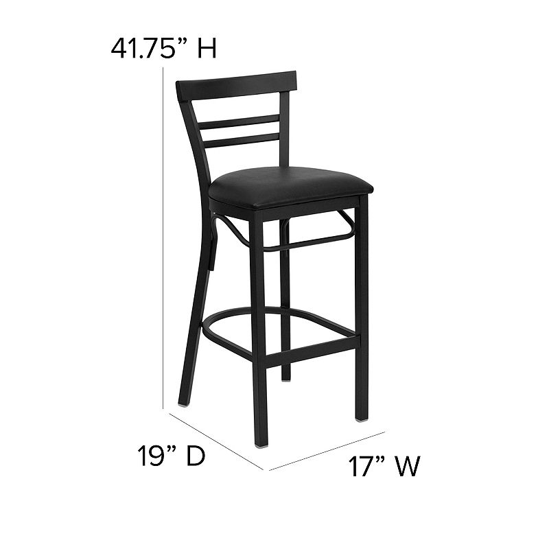 Flash Furniture HERCULES Series Ladder Back Bar Stool