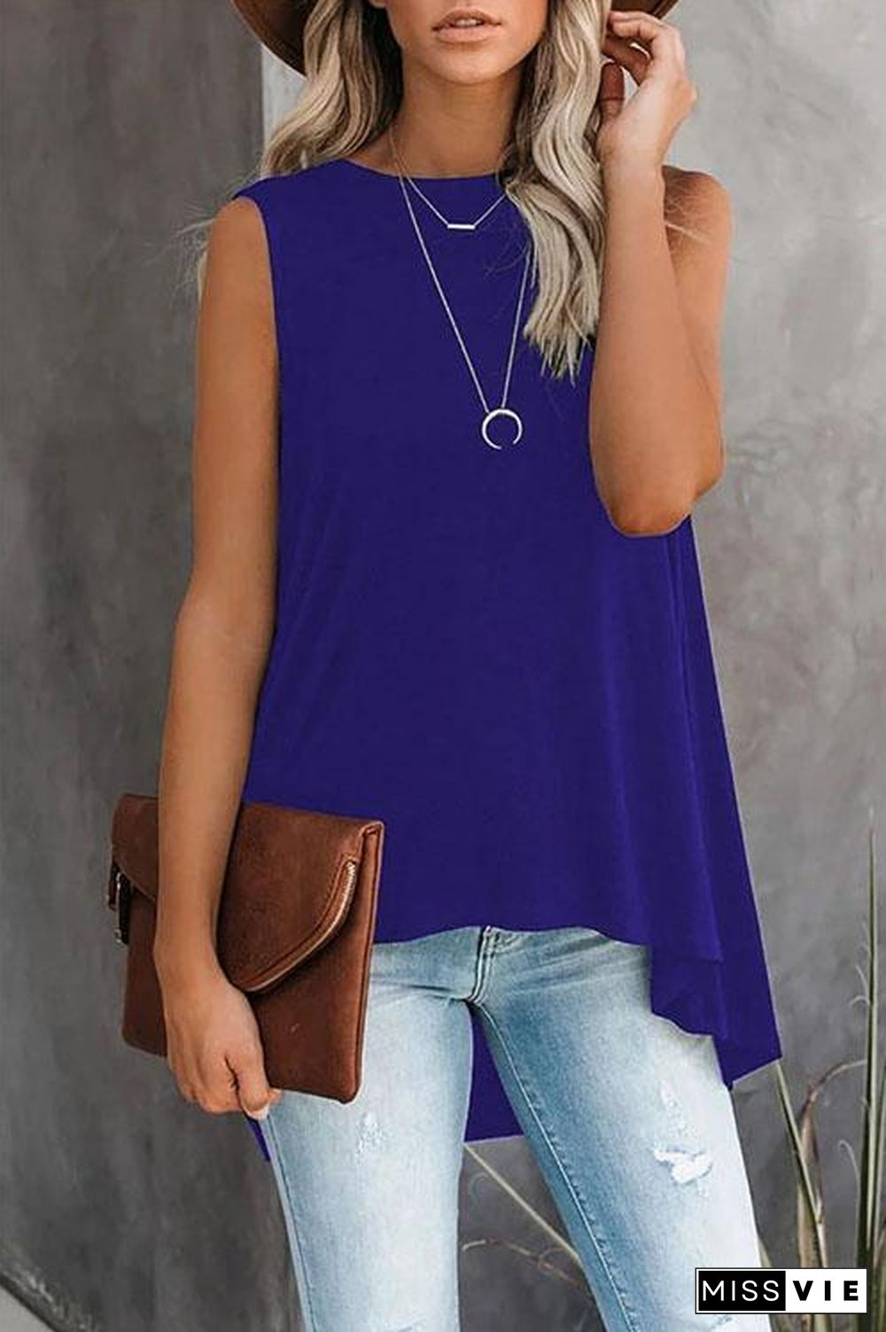 Basic Solid Top T-shirt