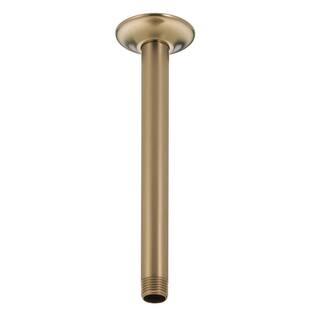 Delta 10 in. Ceiling-Mount Shower Arm and Flange in Champagne Bronze U4999-CZ