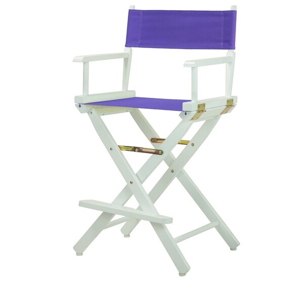 White Frame 24-inch Director's Chair