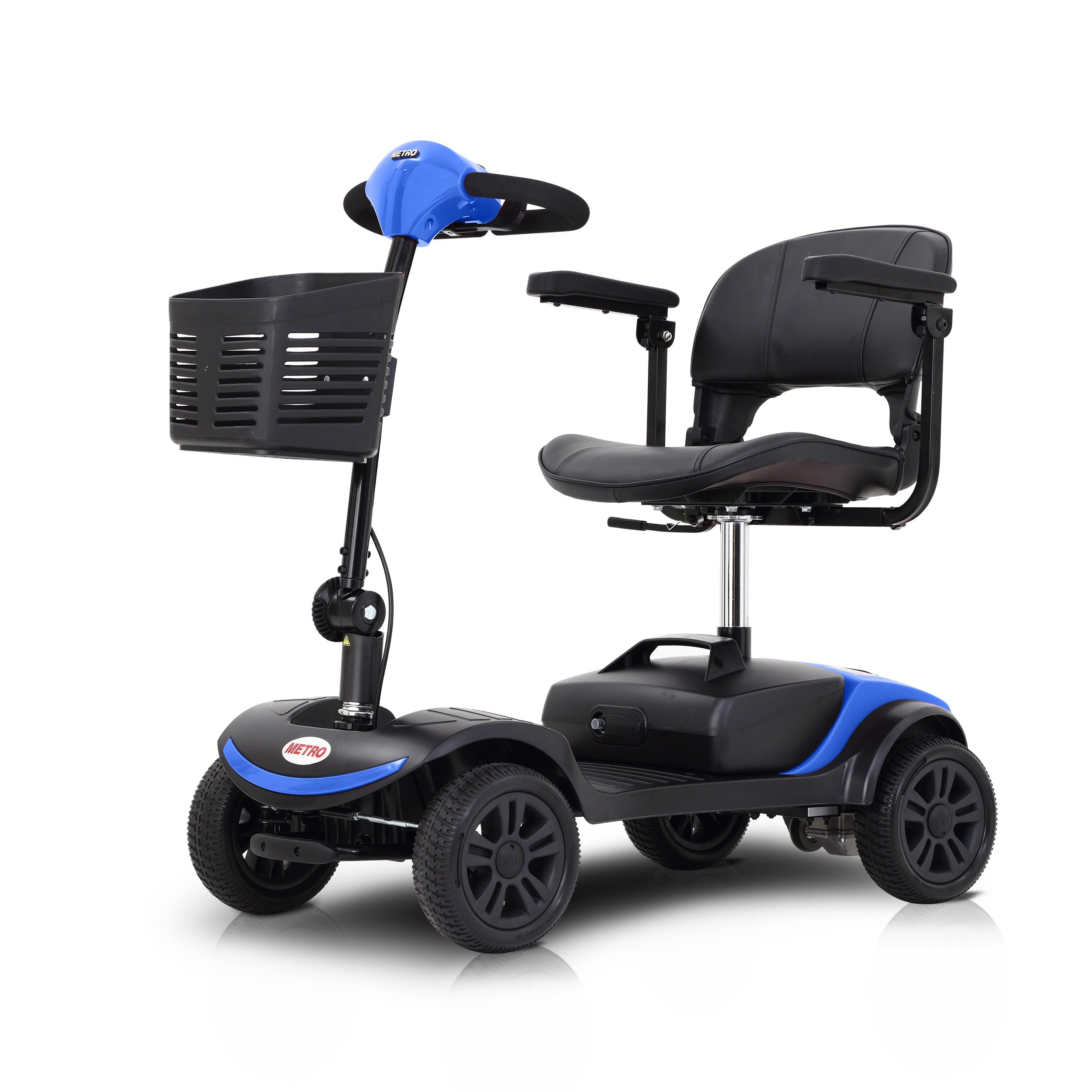 Mobility Scooter Delivers 4 Wheel - Max Speed 5 Mph, Max Load 265lbs,Adults Electric Medical Scooter , Lightweight and Compact for Travel(Blue)