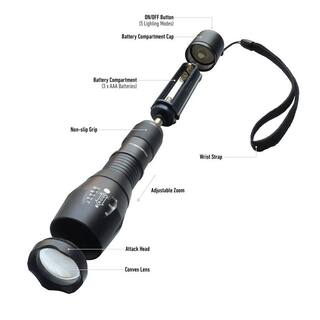 Bell + Howell TacLight 60x High Performance Ultra-Bright Flashlight 1400