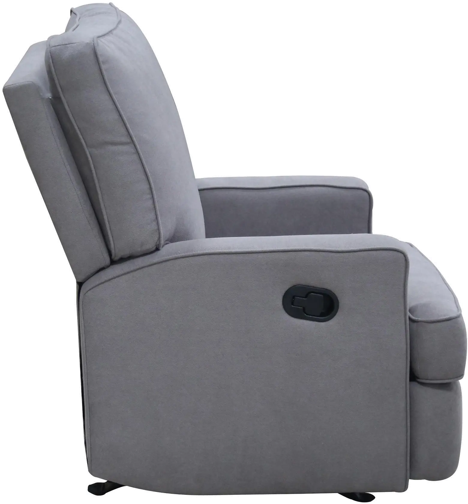 Shella Gray Nursery Rocker Recliner