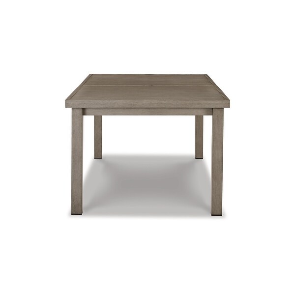 Signature Design by Ashley Beach Front Brown/Beige Outdoor Dining Table with Extension