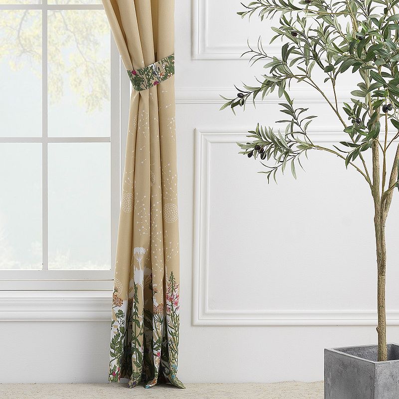 Barefoot Bungalow 2-pack Dandelion Window Curtain Set