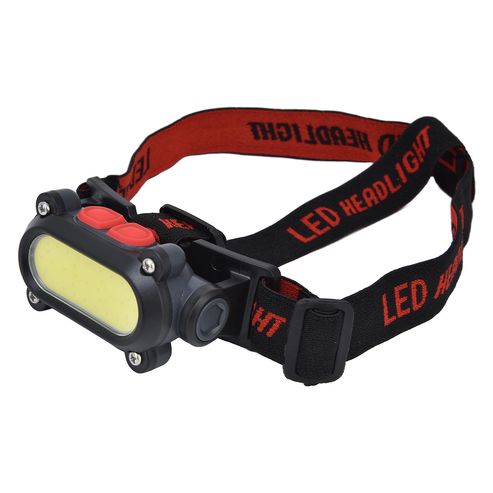 Headlamp Cob Adjustable Usb Rechargeable Headlamp With Red White Light Multi Mode For Outdoor Camping Hunting