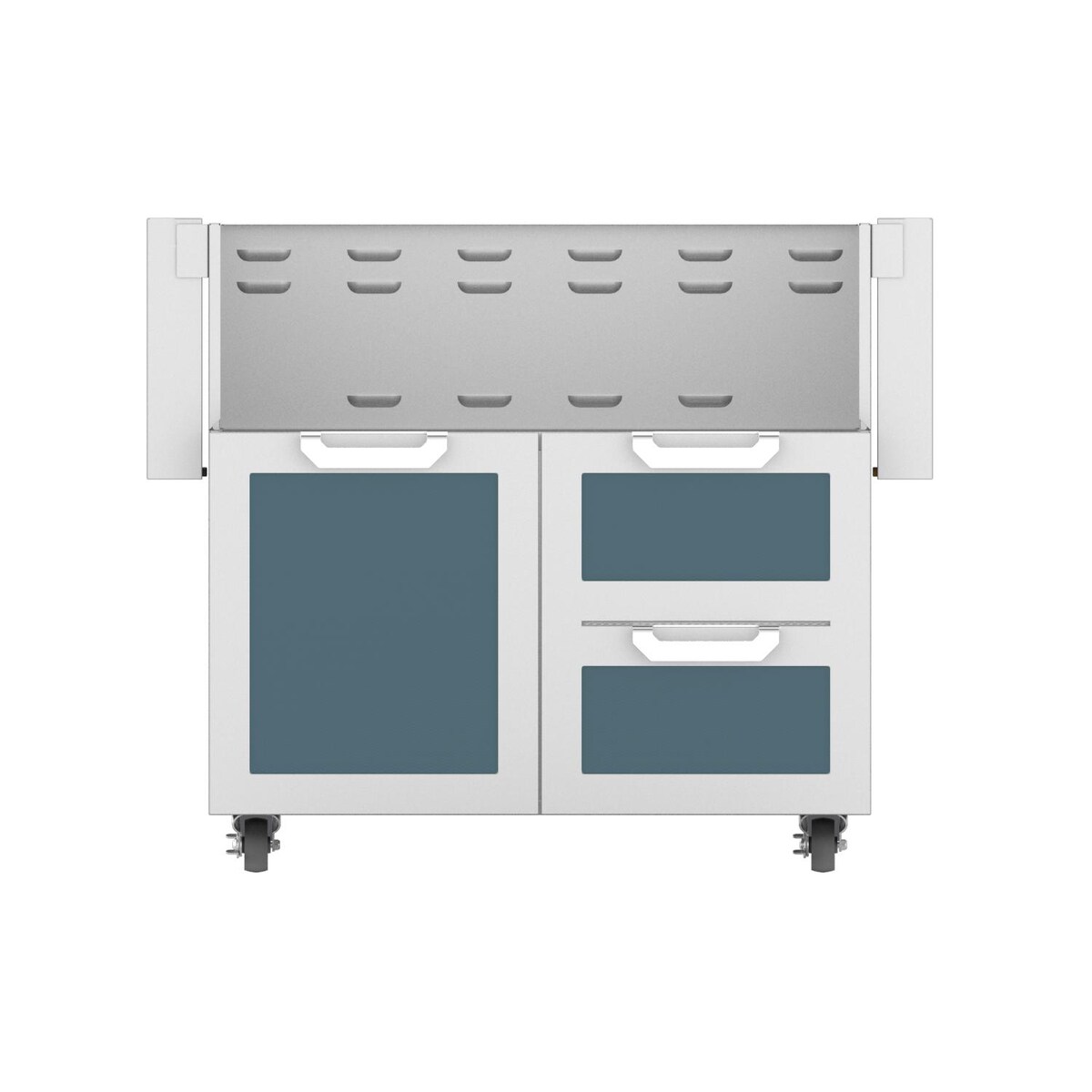 Hestan Double Drawer And Door Tower Cart For 36-Inch Gas Grill