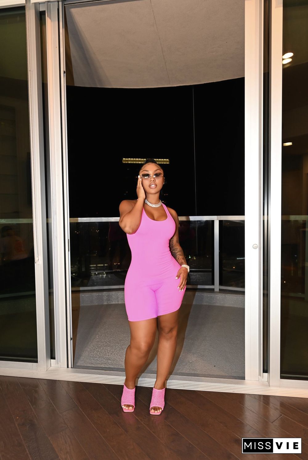 Workout Sleeveless Bodycon One Piece Rompers