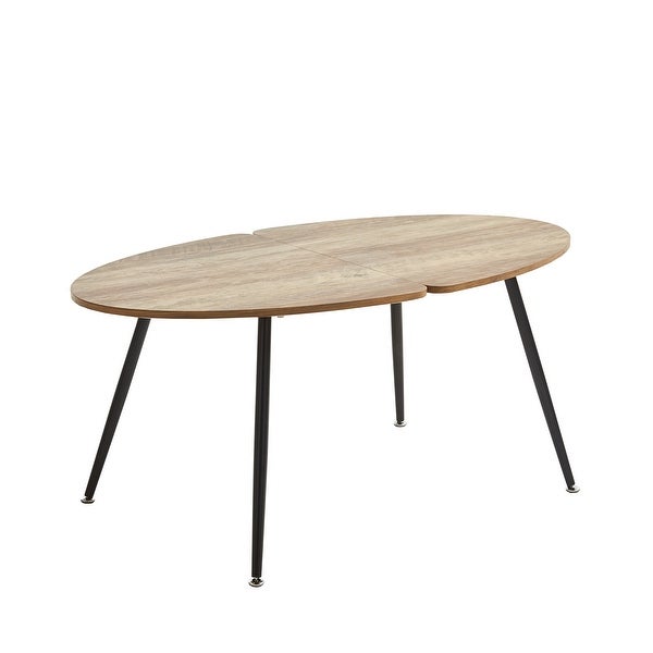 COFFEE Table for 4 people With Round Mdf Table Top， Pedestal Dining Table， End Table Leisure Coffee Table