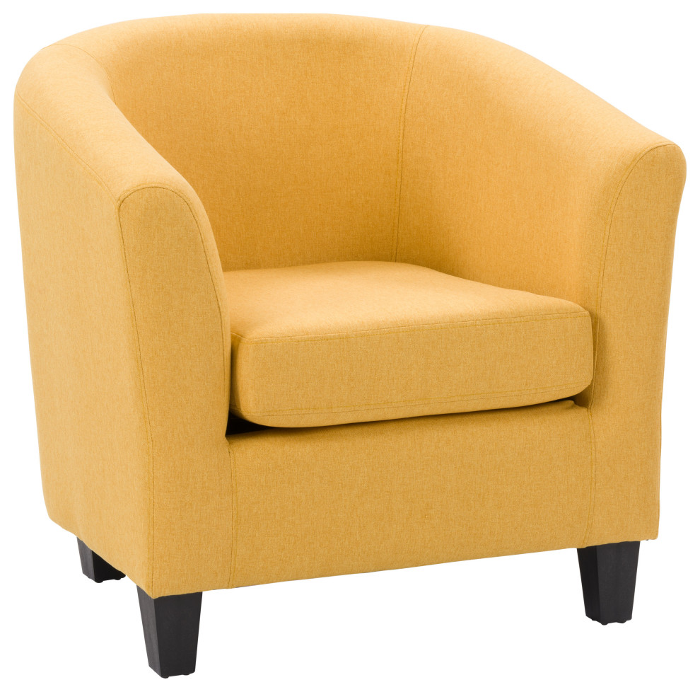 CorLiving Elwood Padded and Upholstered Tub Chair   Contemporary   Armchairs And Accent Chairs   by CorLiving Distribution LLC  Houzz