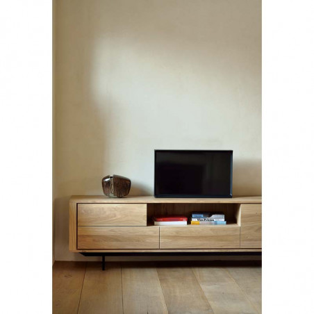 Meuble TV Shadow 180X45X63CM Chêne Ethnicraft - Mobilier Intérieur - GRIIN