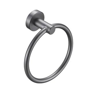 Zalerock Modern Wall-Mounted Hand Towel Ring in Gray MJH005