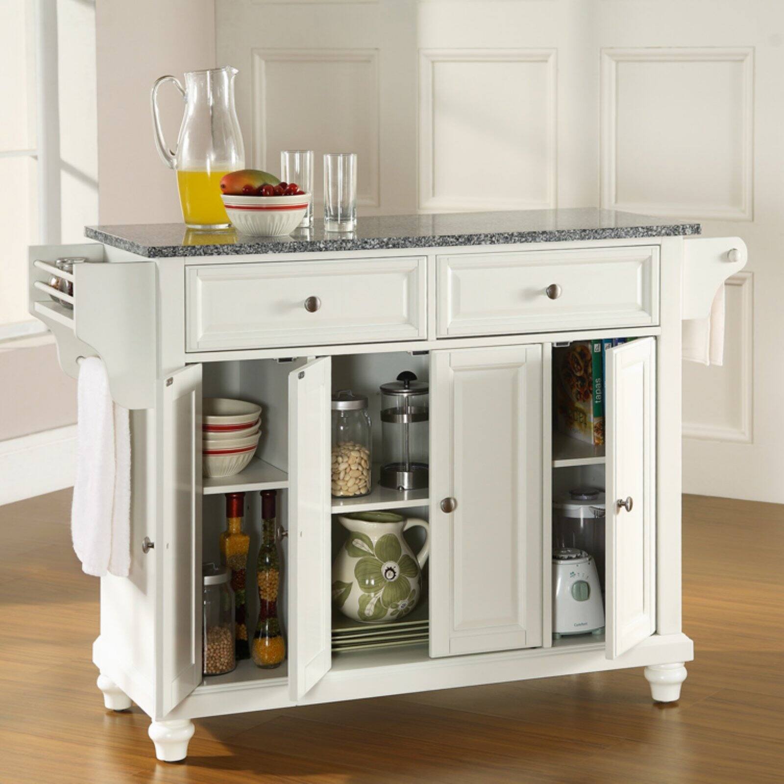 Crosley Cambridge Solid Granite Top Kitchen Island