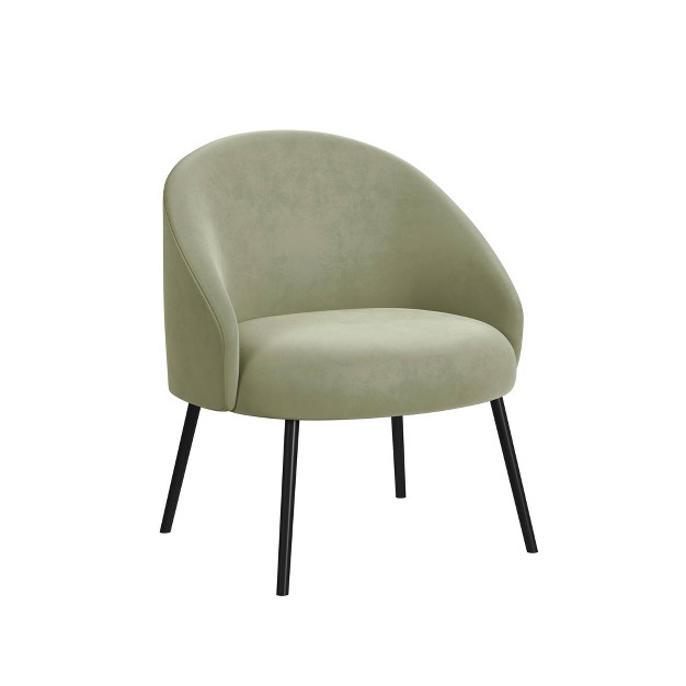 Modern Velvet Accent Chair Homepop