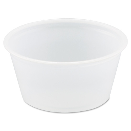 Dart Polystyrene Portion Cups， 2 oz， Translucent， 250/Bag， 10 Bags/Carton (P200N)