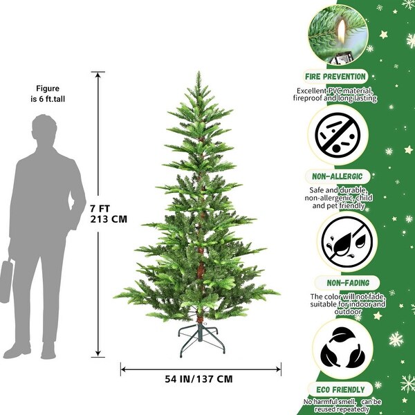 4/5/6/7/8 FT PE/PVC Mixed Automatic Steel Wire Christmas Tree