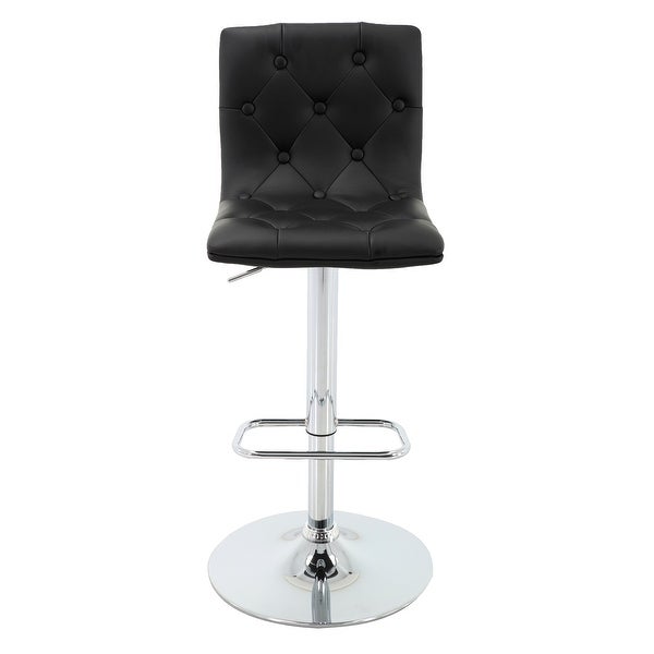 Brage Living Bentley Adjustable Height Barstool Set (Set of 2) - Black