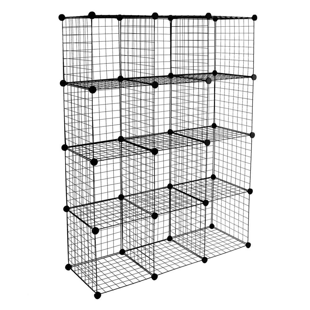 mount-it! 42 in. Wire 12-Cube Organizer WI-4013