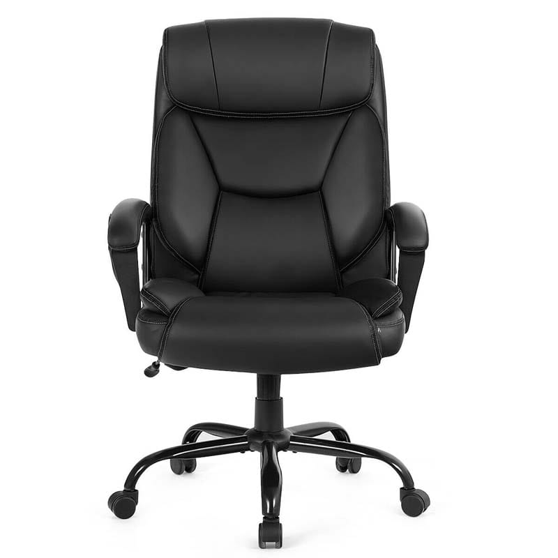 500 LBS Big & Tall Office Chair Massage Executive Chair PU Leather High Back Computer Desk Chair