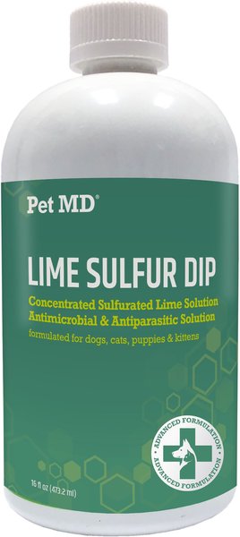 Pet MD Lime Sulfur Dip Pet Treatment， 16-oz bottle