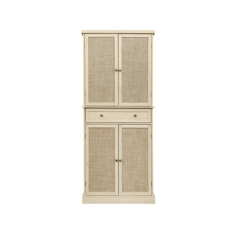 4 Door Storage Cabinet with 1 Drawer  with 4 Adjustable Inner Shelves Buffet