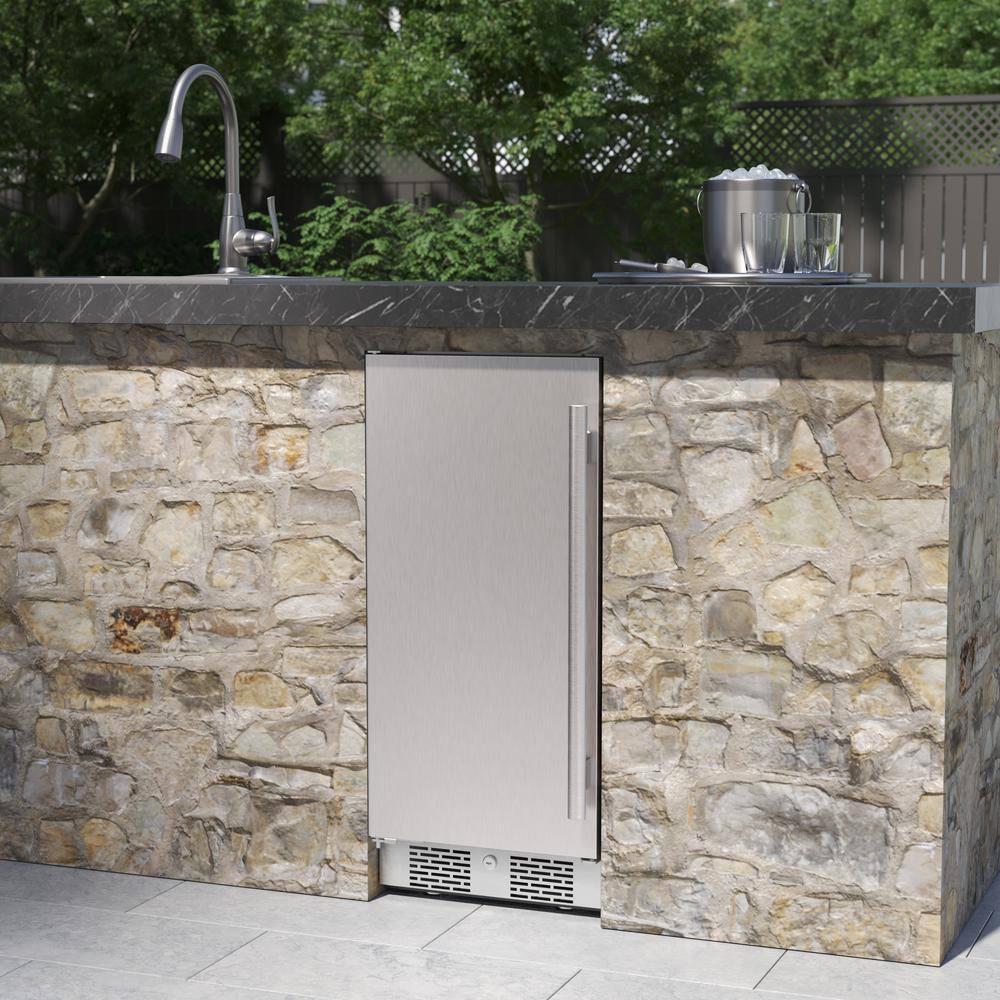 Avallon 3.3 cu. ft. Built-In Outdoor Refrigerator in Stainless Steel AFR152SSODLH