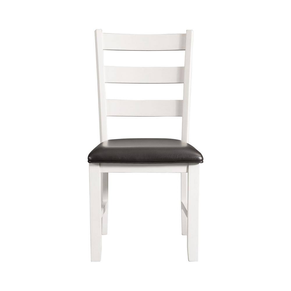 Picket House Furnishings Kona White Upholstered Ladder Back Dining Chair (Set of 2) DMT700SC