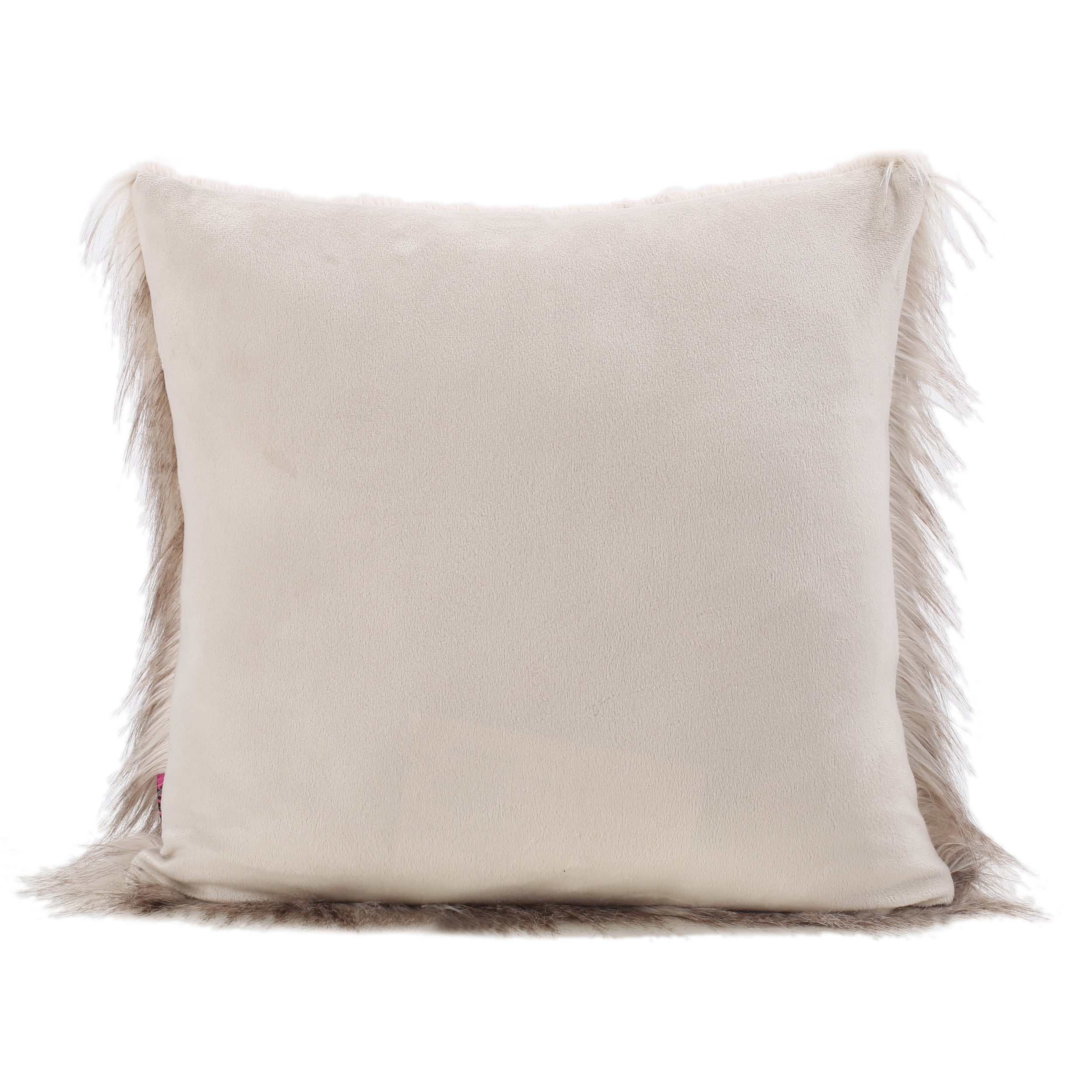 Ellison Modern Glam Faux Fur Throw Pillow