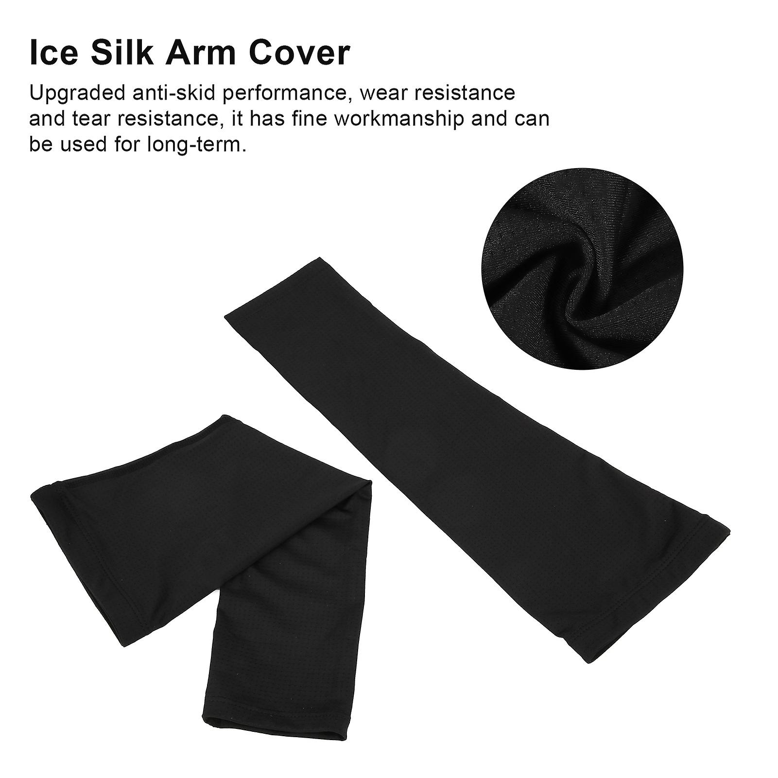 1 Pairs Arm Sleeves For Men And Women Cooling Compression Arm Sleeves Tattoo Sleeve Covers For Arms Uv Protection， Black