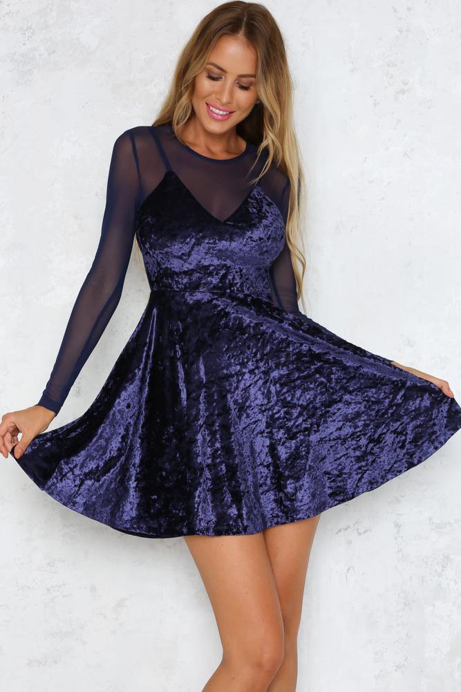 On The Run Dress Navy