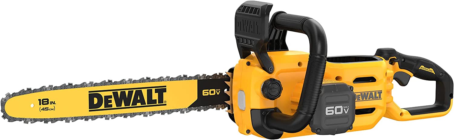 DEWALT DCCS672B 60V MAX 18in. Brushless Cordless Battery Powered Chainsaw， Tool Only