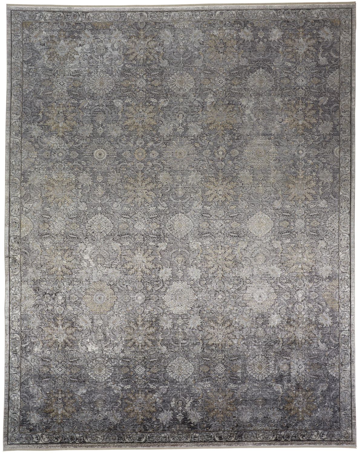 Melmas Pewter and Stone Gray Rug by BD Fine