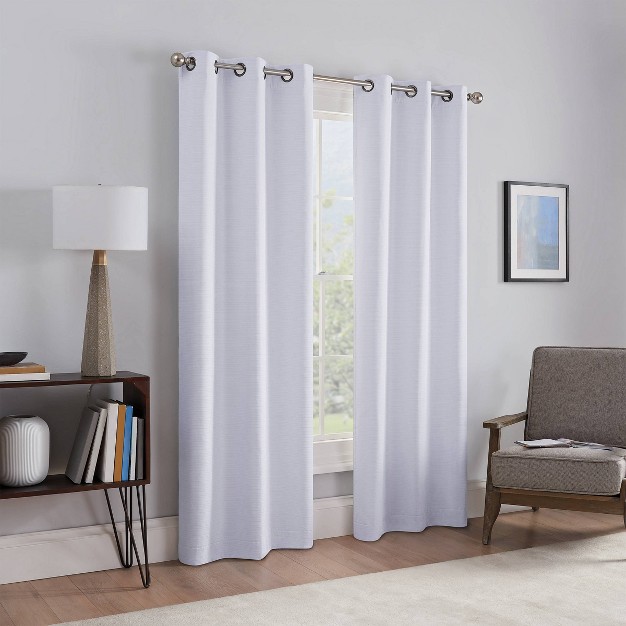 Set Of 2 Talisa Absolute Zero And Draft Blocker Blackout Curtain Panels Eclipse