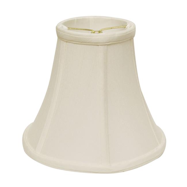 HomeRoots 469584 8 in. White Premium Bell Monay Shantung Lampshade