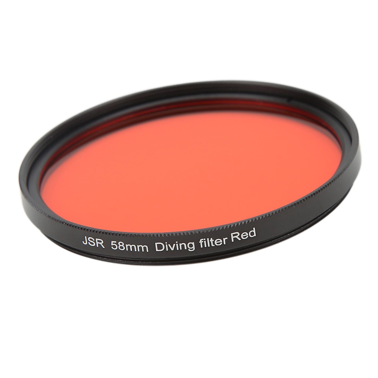 Junestar Diving Filter 58mm Underwater Dive Lens Filter For Hero 9 Motion Camerafilter Red