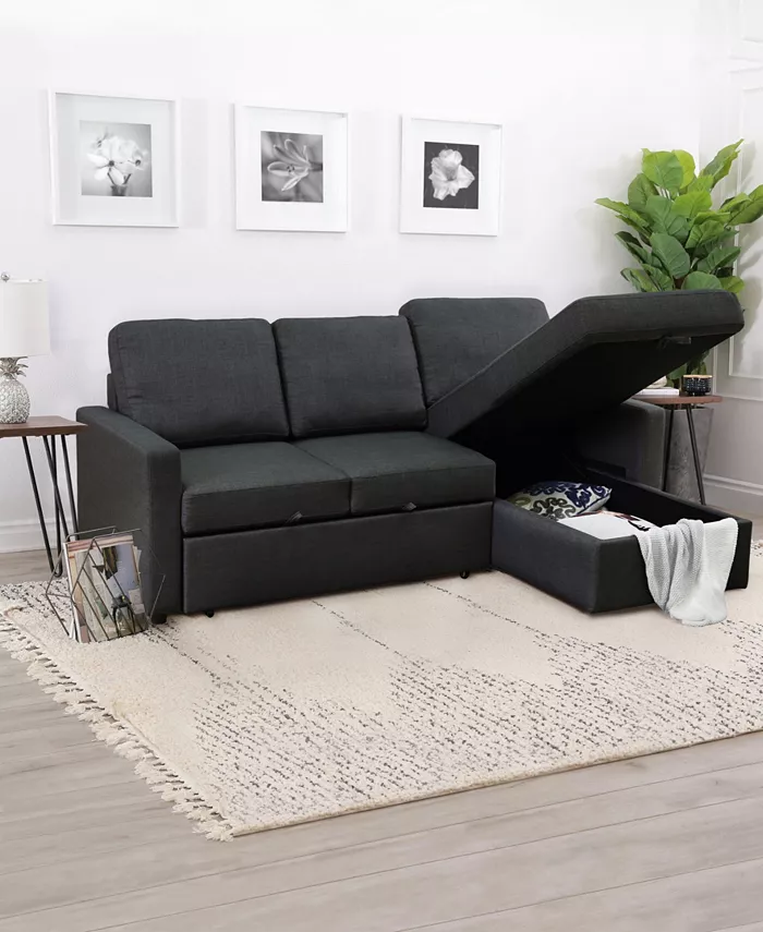 Abbyson Living Newton 2 Piece Storage Sofa Bed Sectional