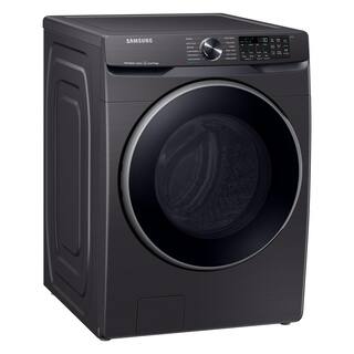  5 cu. ft. Smart High-Efficiency Front Load Washer with Super Speed in Brushed Black WF50A8500AV