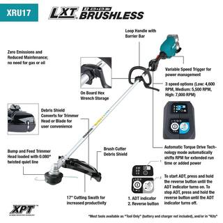 Makita 18V X2 (36V) LXT Lithium-Ion Brushless Cordless String Trimmer (Tool-Only) XRU17Z