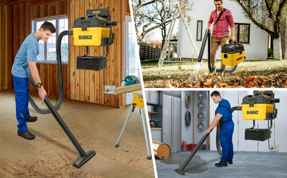 DEWALT 6 Gallon Wall Mounted Wet/Dry Vacuum with Wireless on/off Control ;